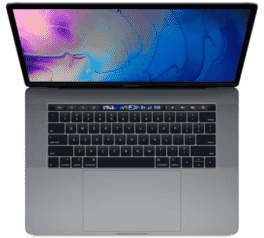Picture of Apple MacBook Pro Touch Bar - 15" - Intel i7 - 2.6Ghz  - 16GB RAM - 512GB SSD - Space Grey (refurbished)
